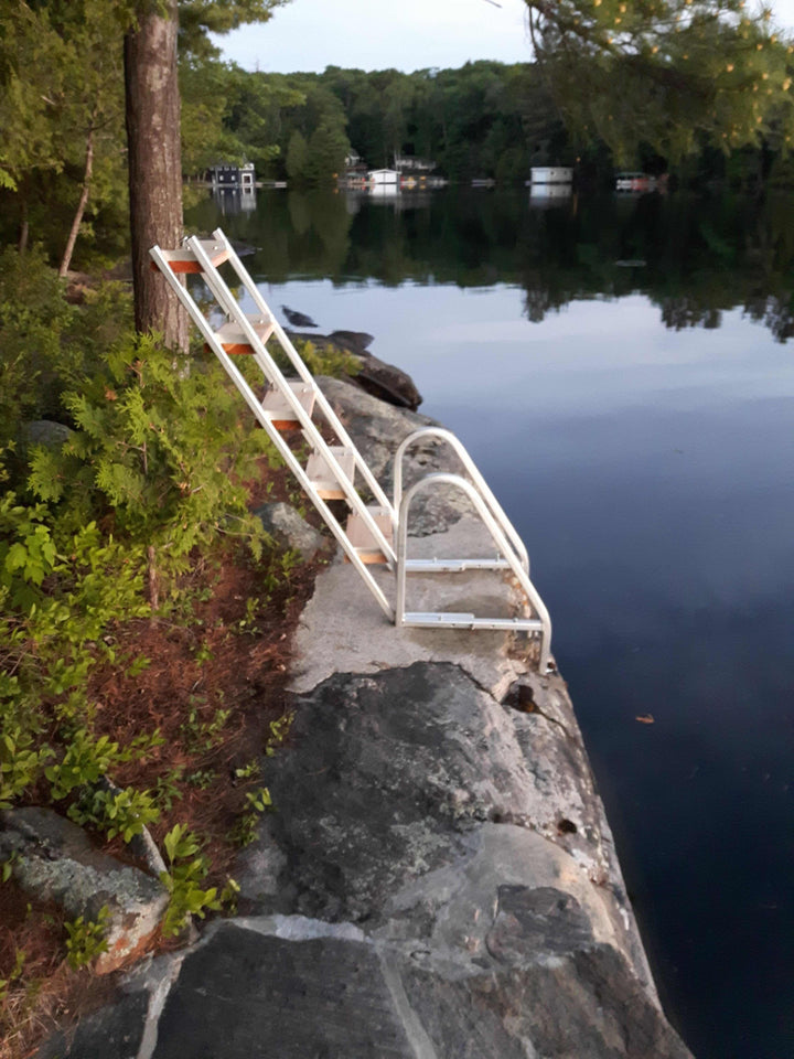Dock Ladder — Walk-Out, Boomer Style