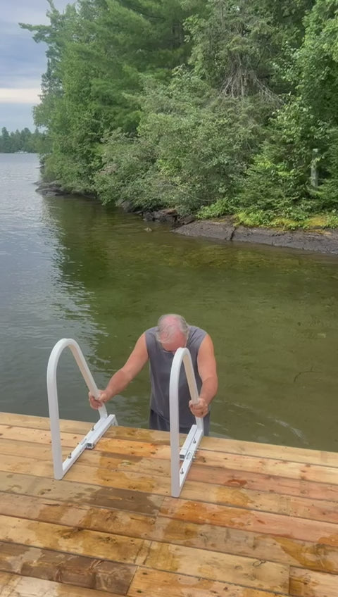 Dock Ladder — Walk-Out, Boomer Style